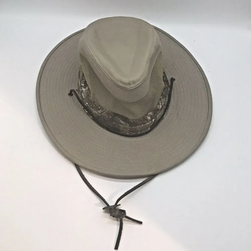 Realtree Tan Camo Aussie Bush Boonie Field Hat Fedora Hunting Fishing Headwear